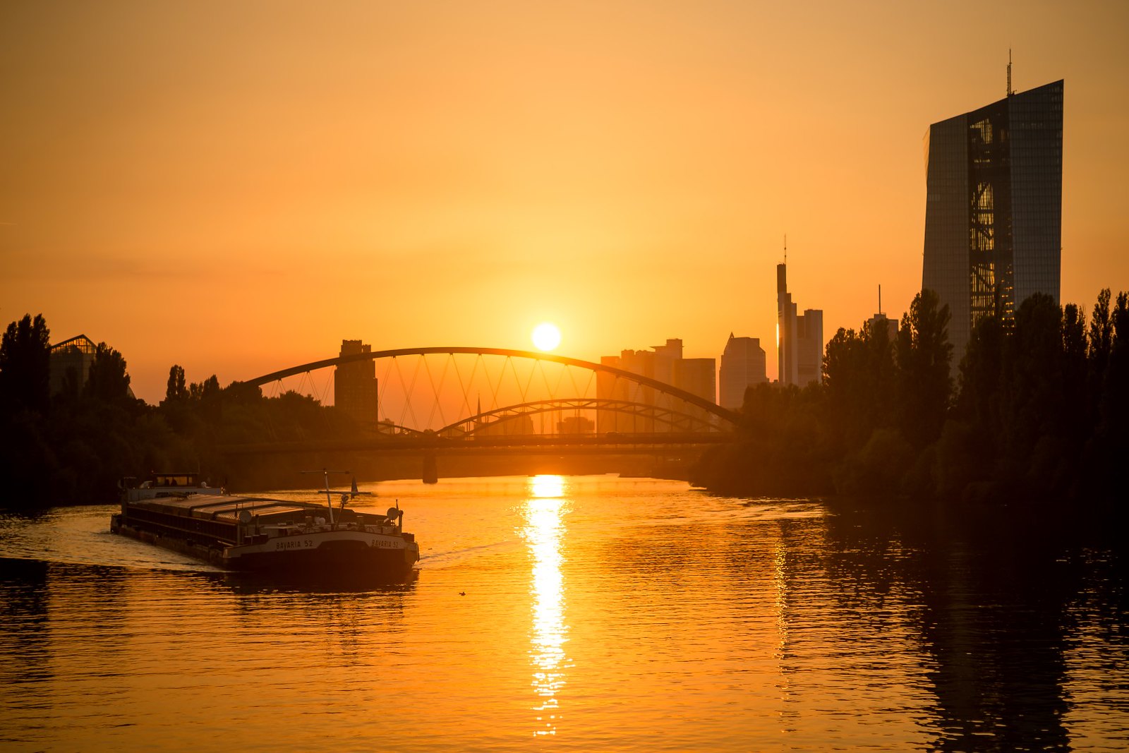Sonnenuntergang in Frankfurt am Main