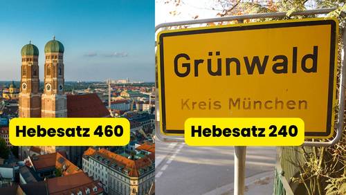 Unterschied München - Grünwald