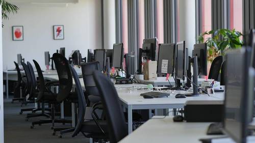 Ein leeres Büro
