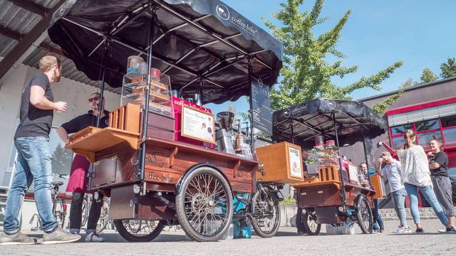 Coffee-Bikes im Einsatz Coffee-Bikes im Einsatz