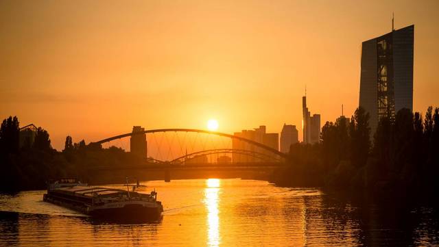Sonnenuntergang in Frankfurt am Main