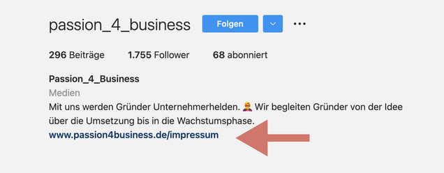 Instagram-Impressum