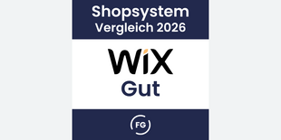 WIX belegt den 2. Platz im Shopsystem-Vergleich