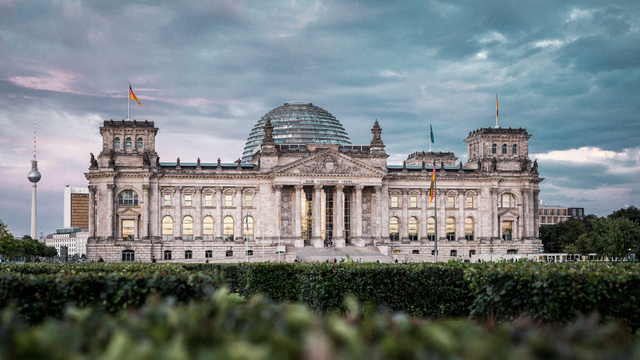Abbildung des Reichstagsgebäudes in Berlin