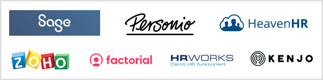 Logos: Teilnehmer HR-Software-Vergleich