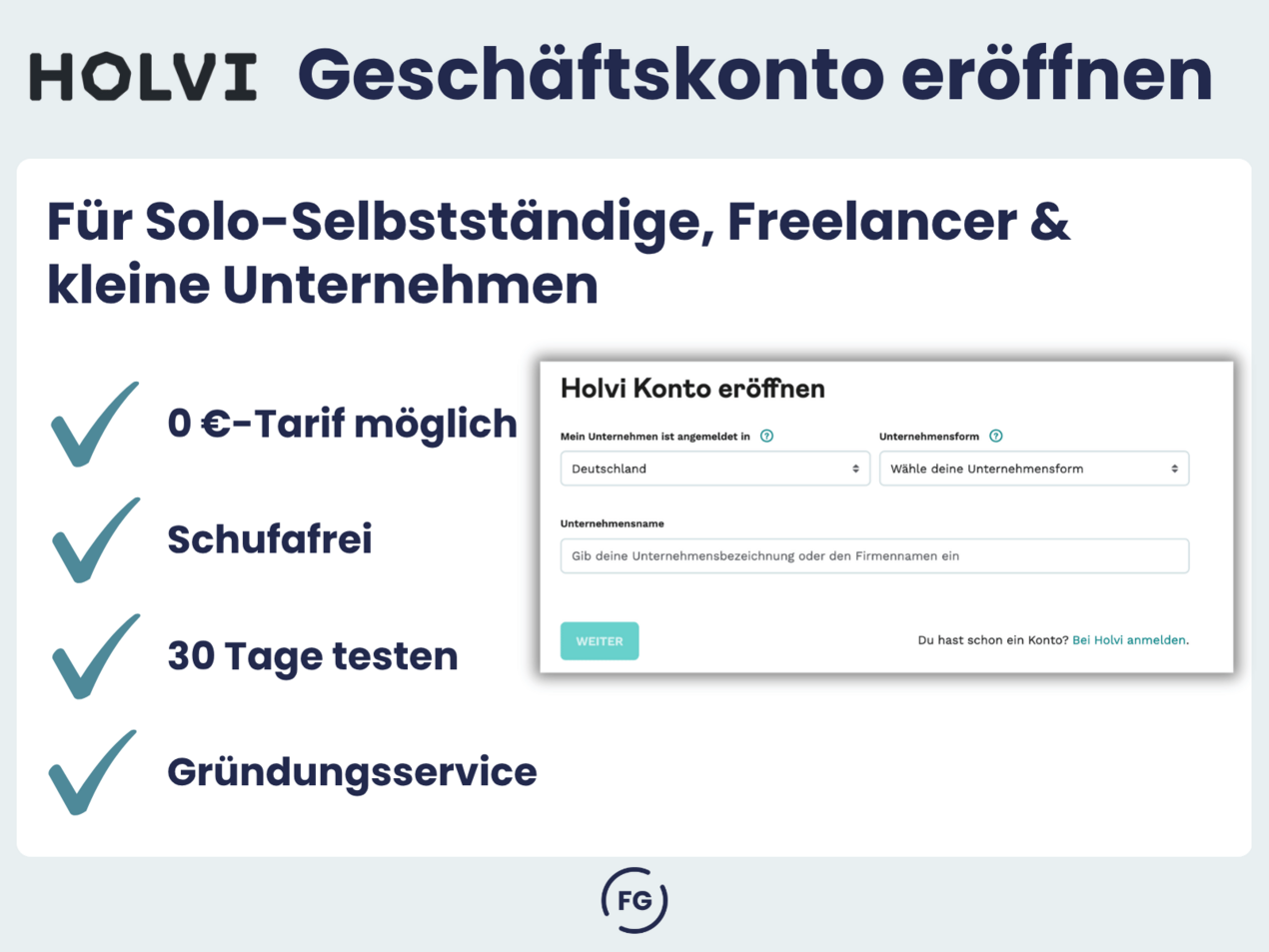 Holvi Geschäftskonto eröffnen