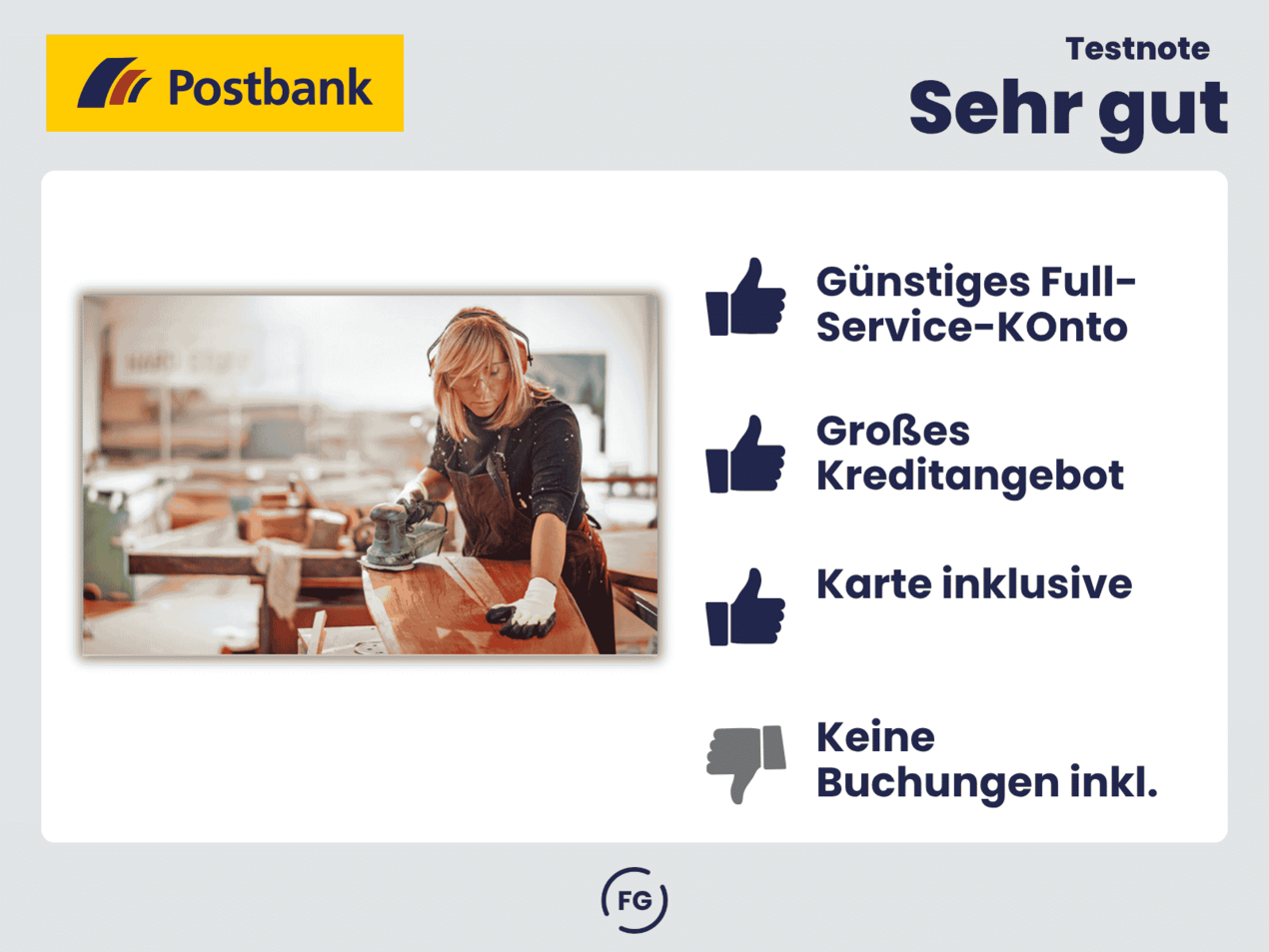 Postbank Geschäftskonto im Test 2026 Postbank Geschäftskonto mit Gesamtnote Ser Gut