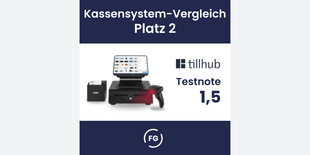 Tillhub landet auf dem 2. Platz unseres Kassensystem-Vergleichs