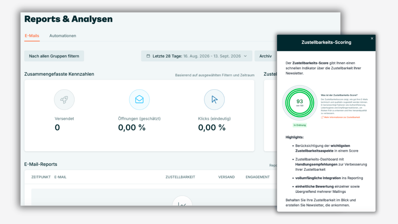 Analyse & Reporting mit CleverReach Analyse & Reporting mit CleverReach