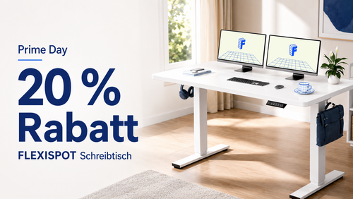 20 % Rabatt auf FLEXISPOT-Schreibtisch